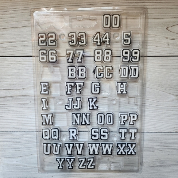 Accessories - Jibbitz Charms for Crocs Black and White Letters And Numbers Set Of 58